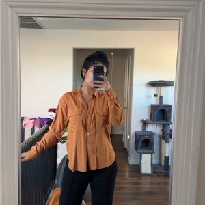 Forever 21 Rust Button-Down Shirt